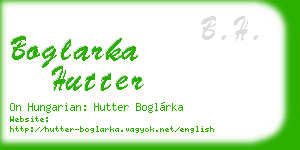 boglarka hutter business card