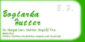 boglarka hutter business card